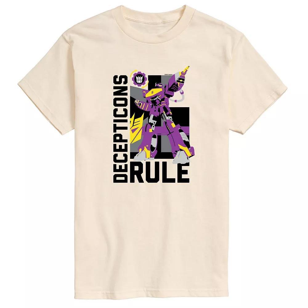 Men's Transformers Decepticons Rule Graphic Tee, Size: XXL, Ivory Product Image