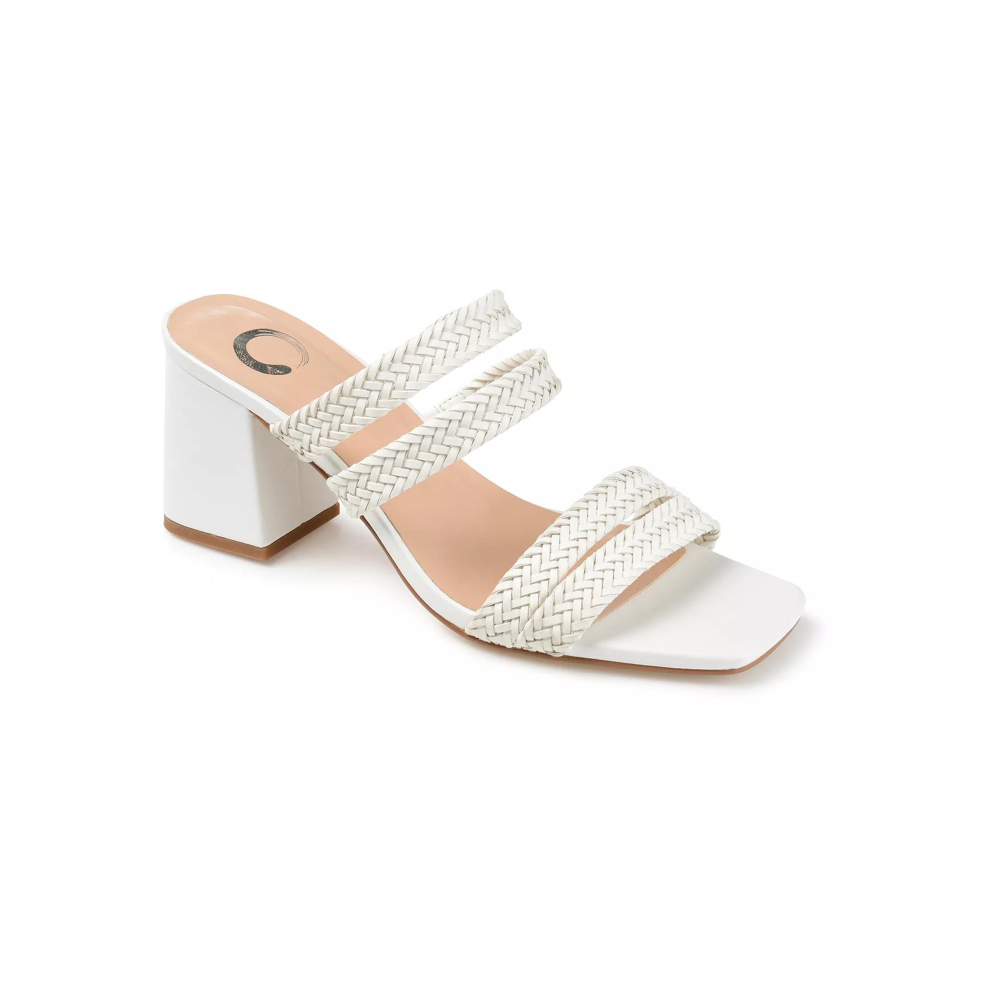 Journee Natia Women's Block Heel Sandals,  Product Image