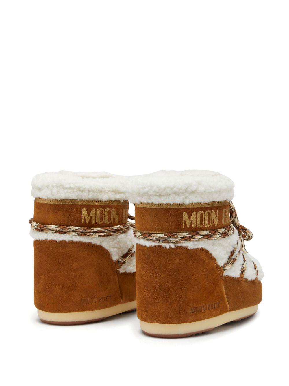 shearling lace-up boots Product Image