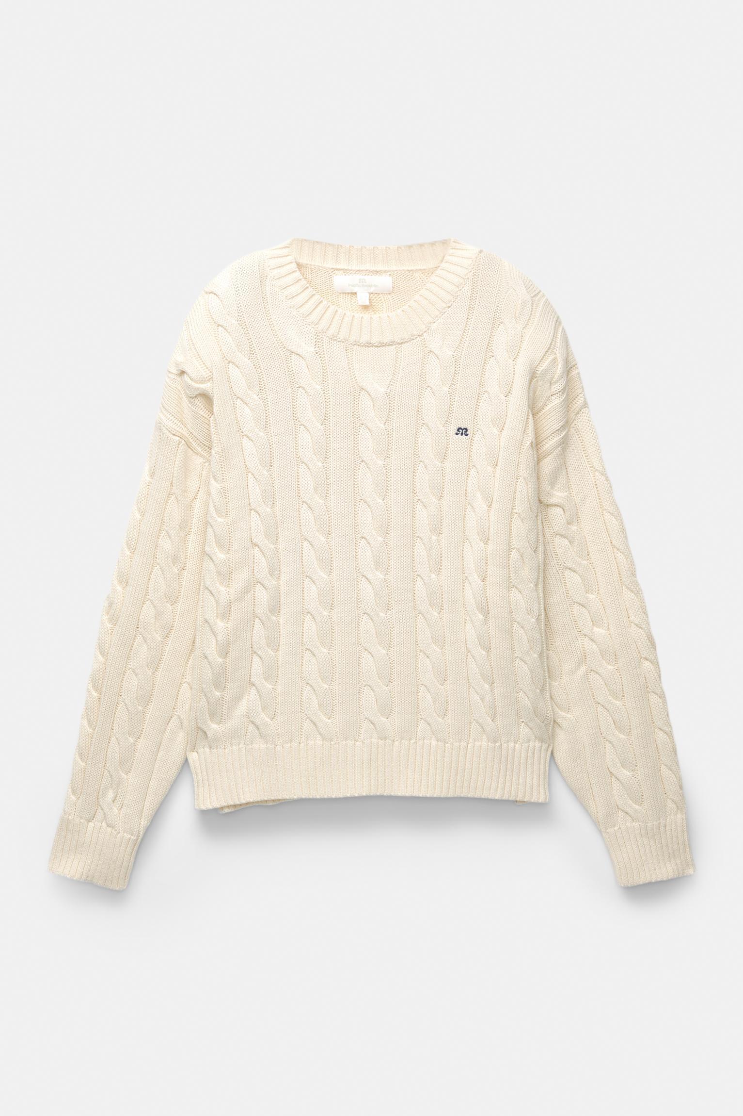 Cableknit sweater Product Image