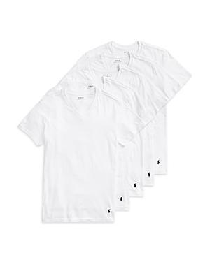 Polo Ralph Lauren Slim Fit Cotton V-Neck Undershirt T-Shirt 5 Product Image