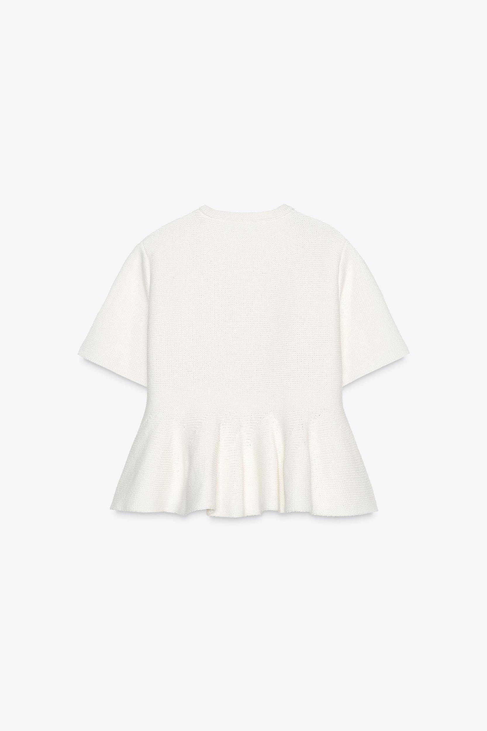 PEPLUM KNIT JACKET Product Image