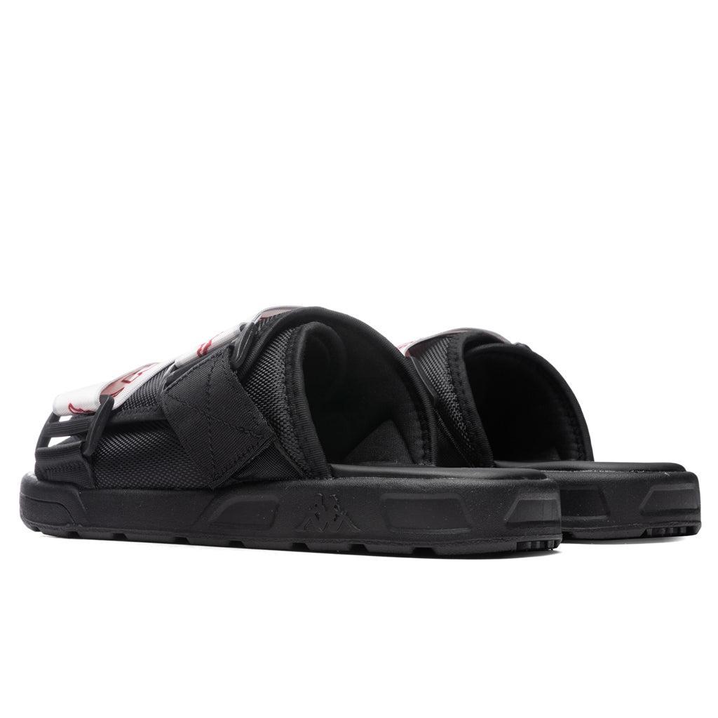 Logo Tape Kalpi Sandals - Black/Light Pink Male Product Image