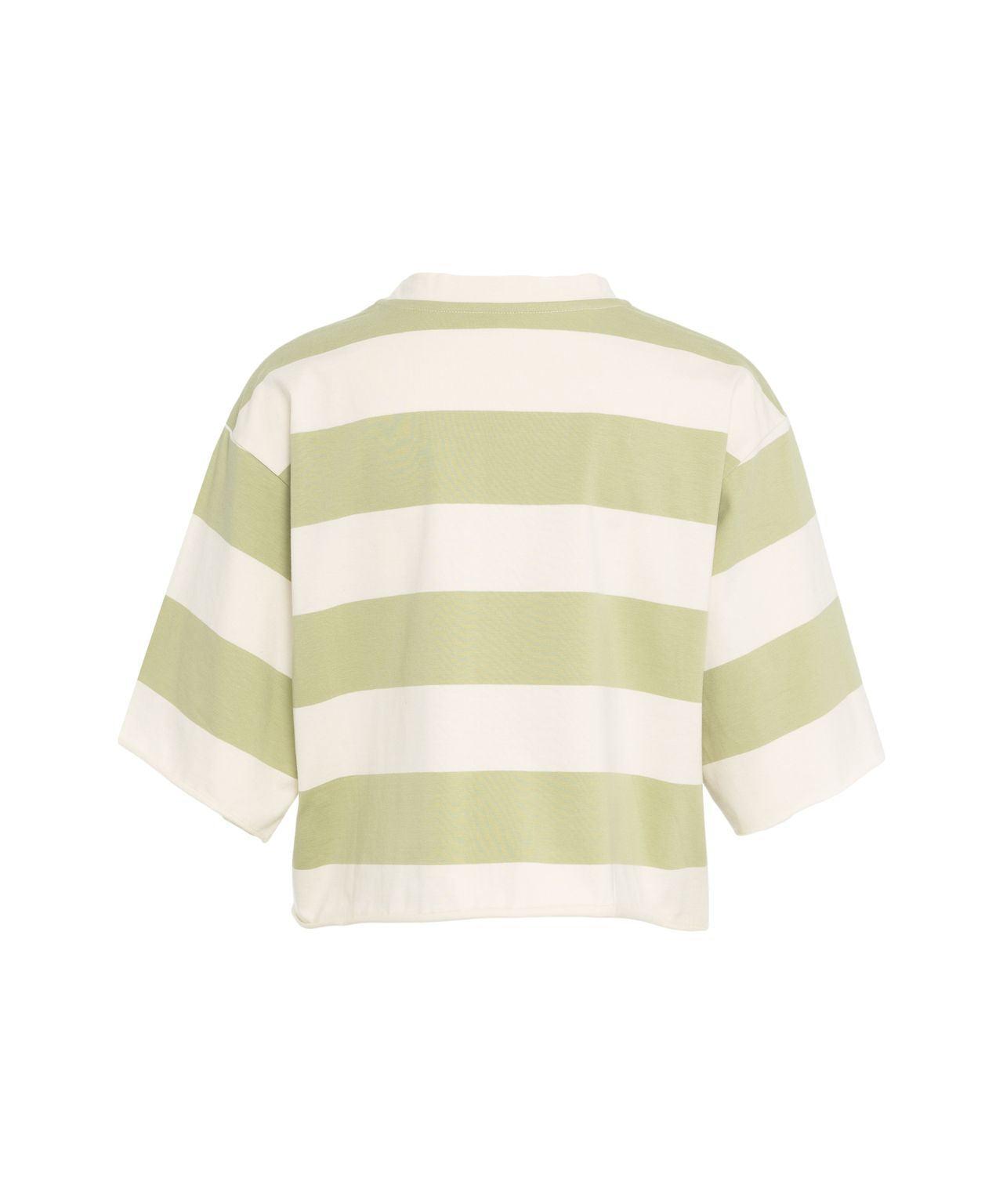 Striped cropped T-shirt Product Image