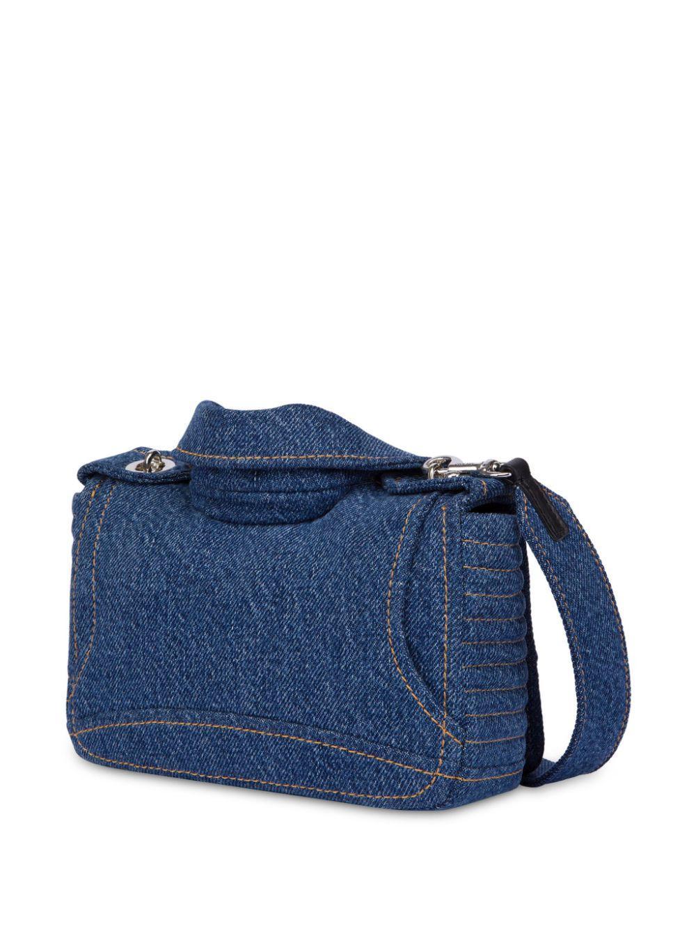 jacket-style denim shoulder bag Product Image