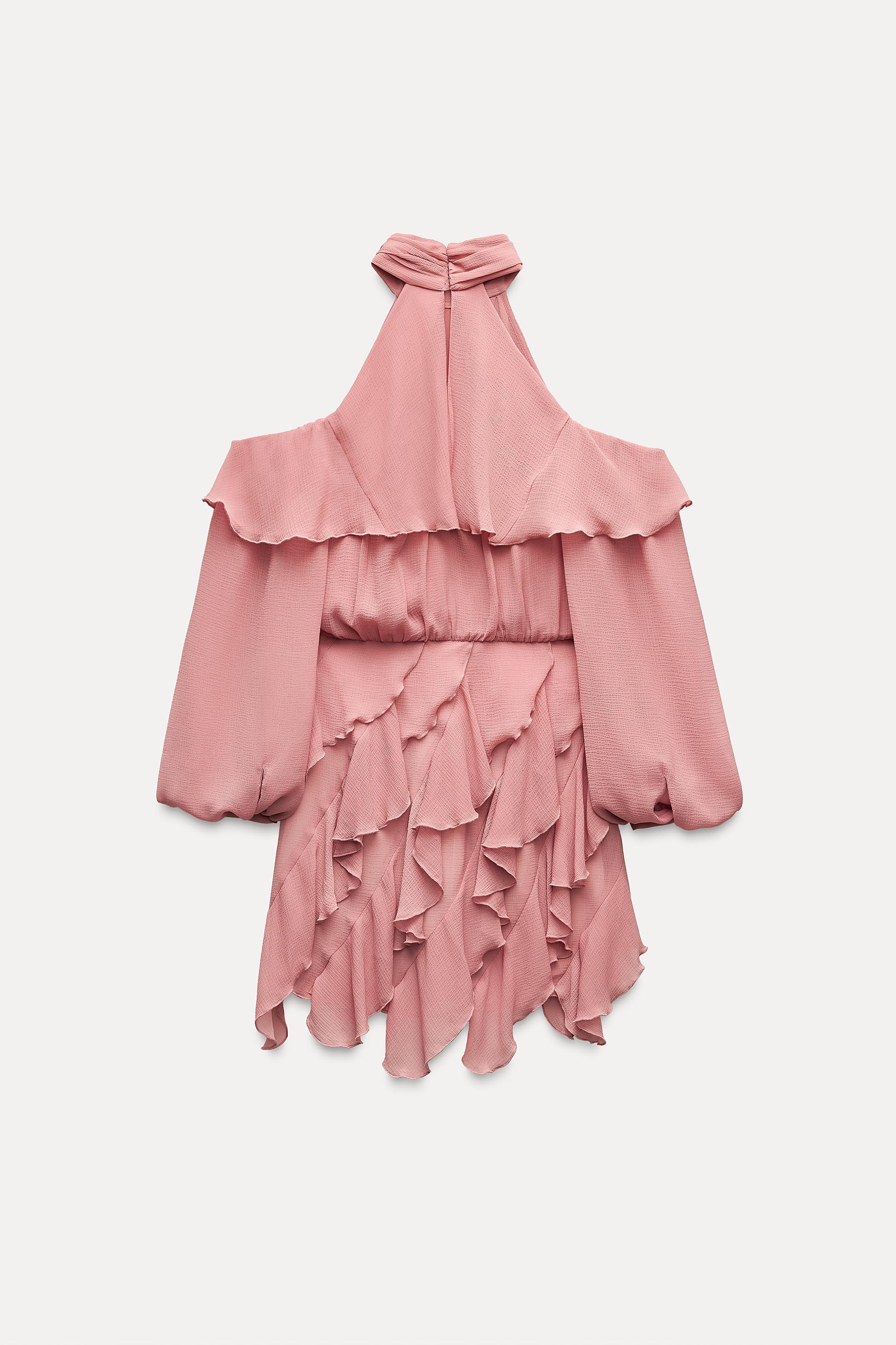 RUFFLED MINI DRESS Product Image