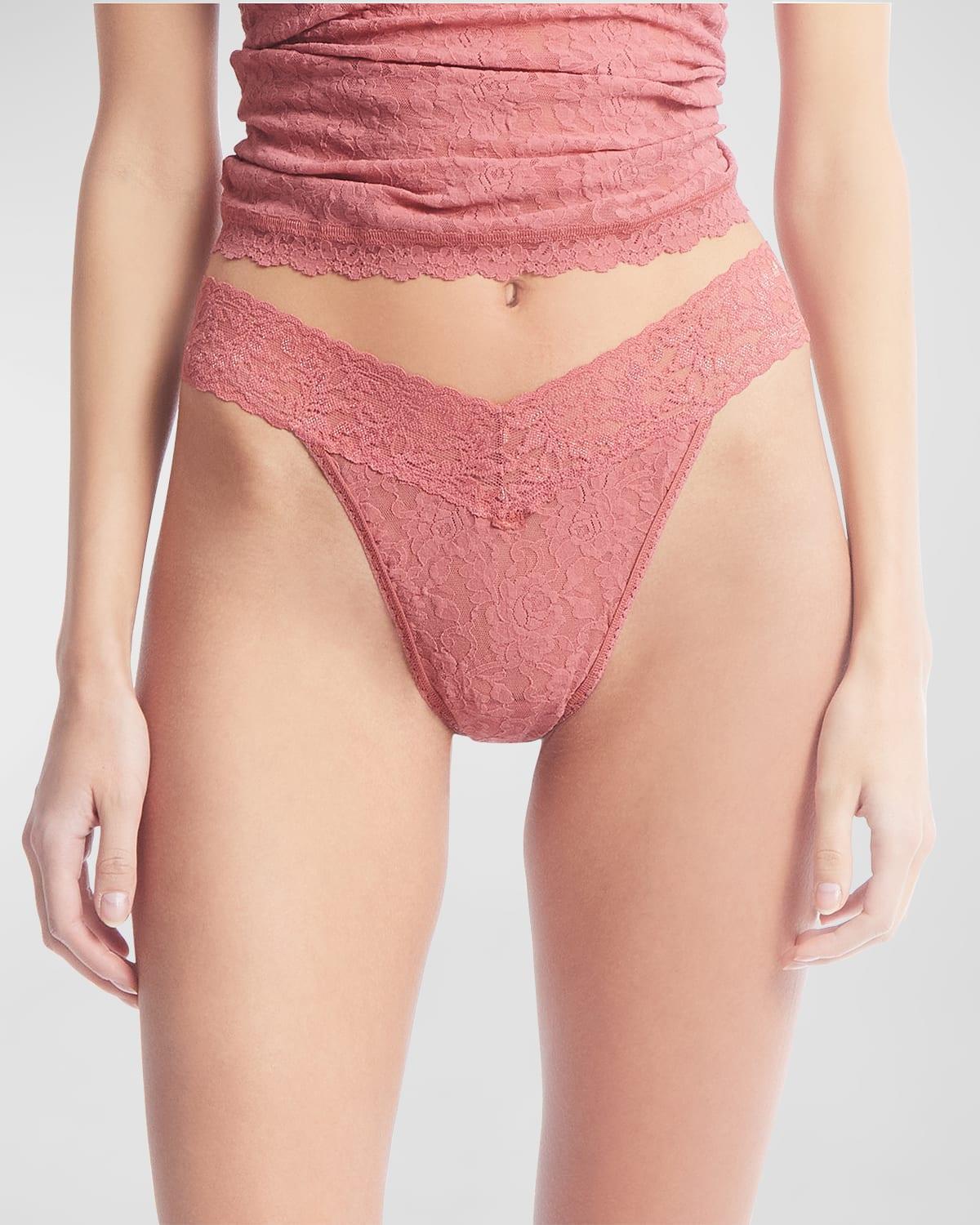 Signature Lace Original Rise Thong Product Image