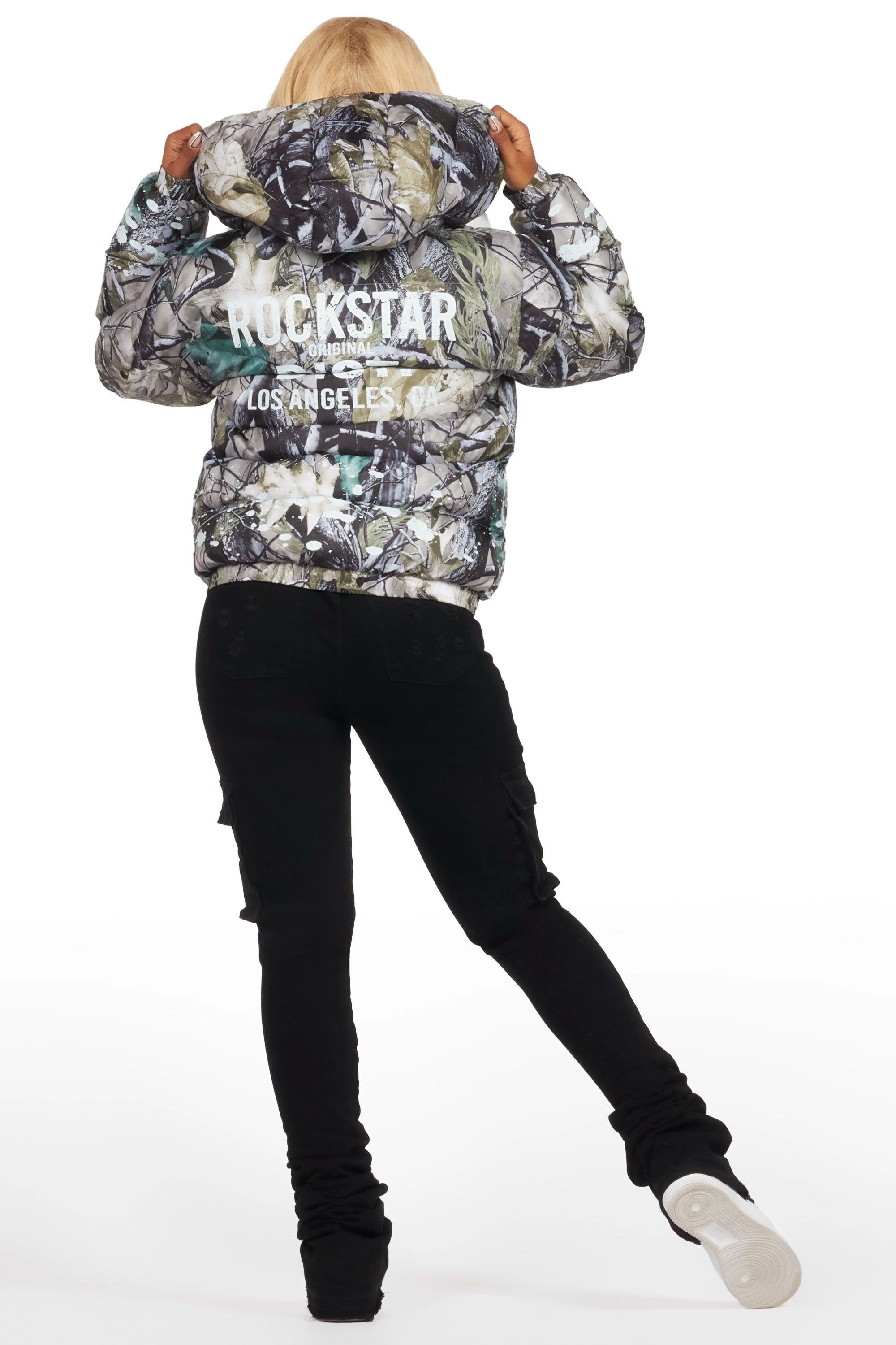 Art Dist. 2.0 Tree Camo Puffer Jacket Female Product Image