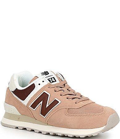 Womens New Balance 574 Athletic Shoe - Pink Granite / Moonbeam Product Image