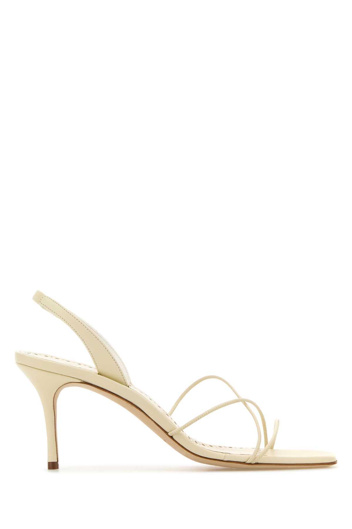 MANOLO BLAHNIK Sandals In Off White Product Image