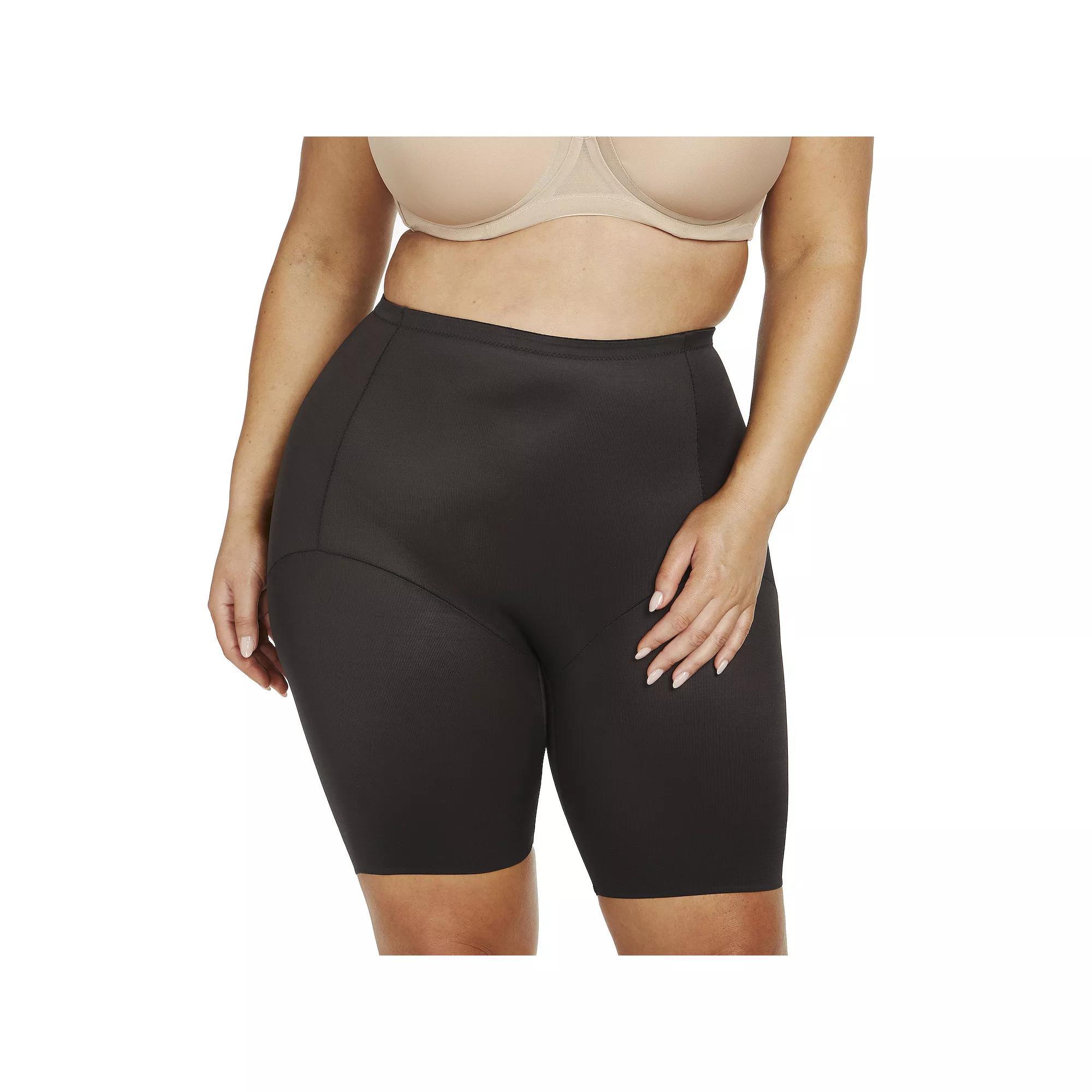 Plus Size Naomi & Nicole Firm Control Shapewear Unbelievable Comfort Mid-Thigh 7786, Womens Product Image