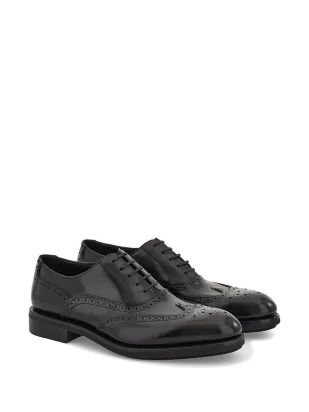 FERRAGAMO Tramezza Oxford Shoes In Black Product Image