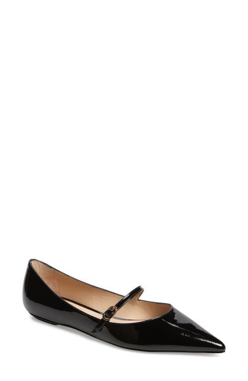 STUART WEITZMAN Emilia Mary Jane Flat In Black Product Image