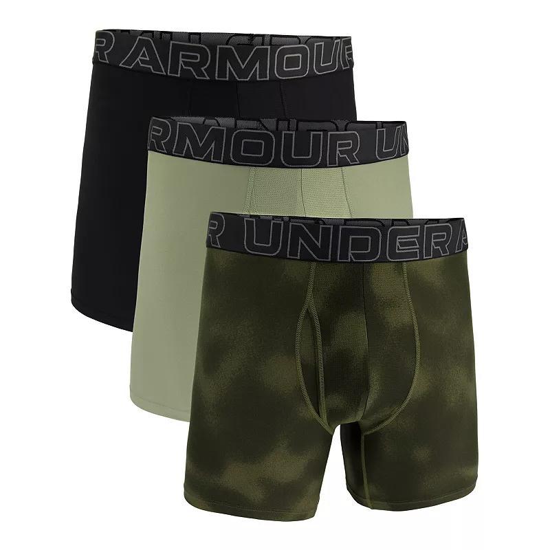 Mens Under Armour 3-pack Performance Tech Fashion 6-in. Boxer Briefs Product Image