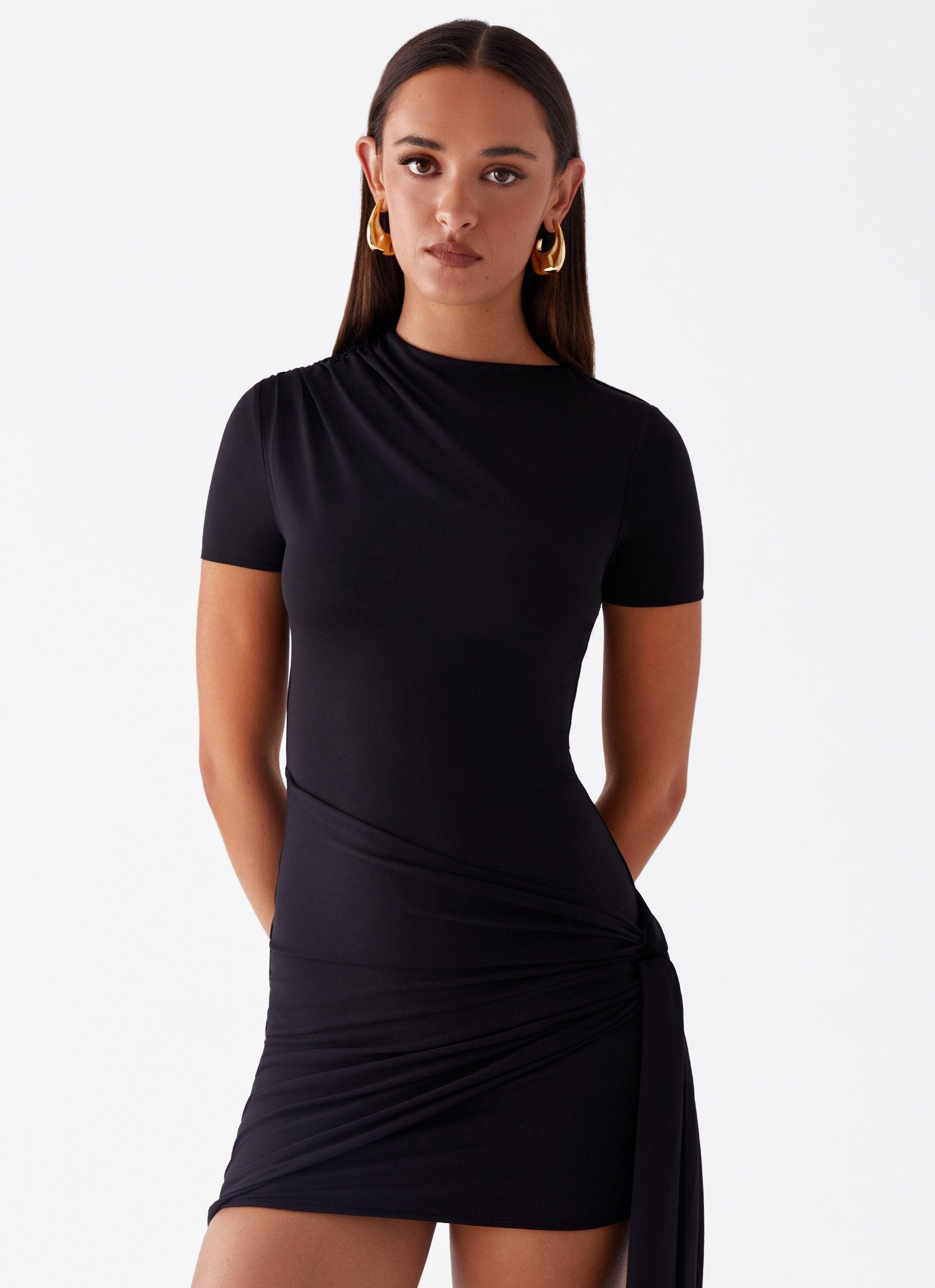 Anisa Mini Dress - Black Girls Product Image