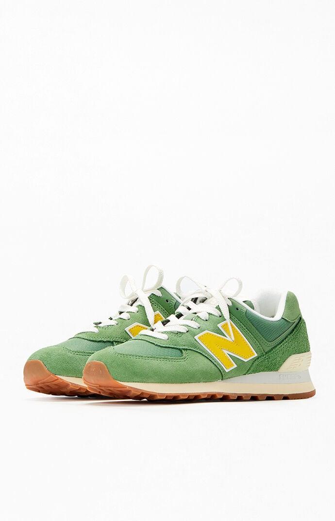 Womens New Balance 574 Athletic Shoe - Mallard / Ginger Lemon / Sea Salt Product Image