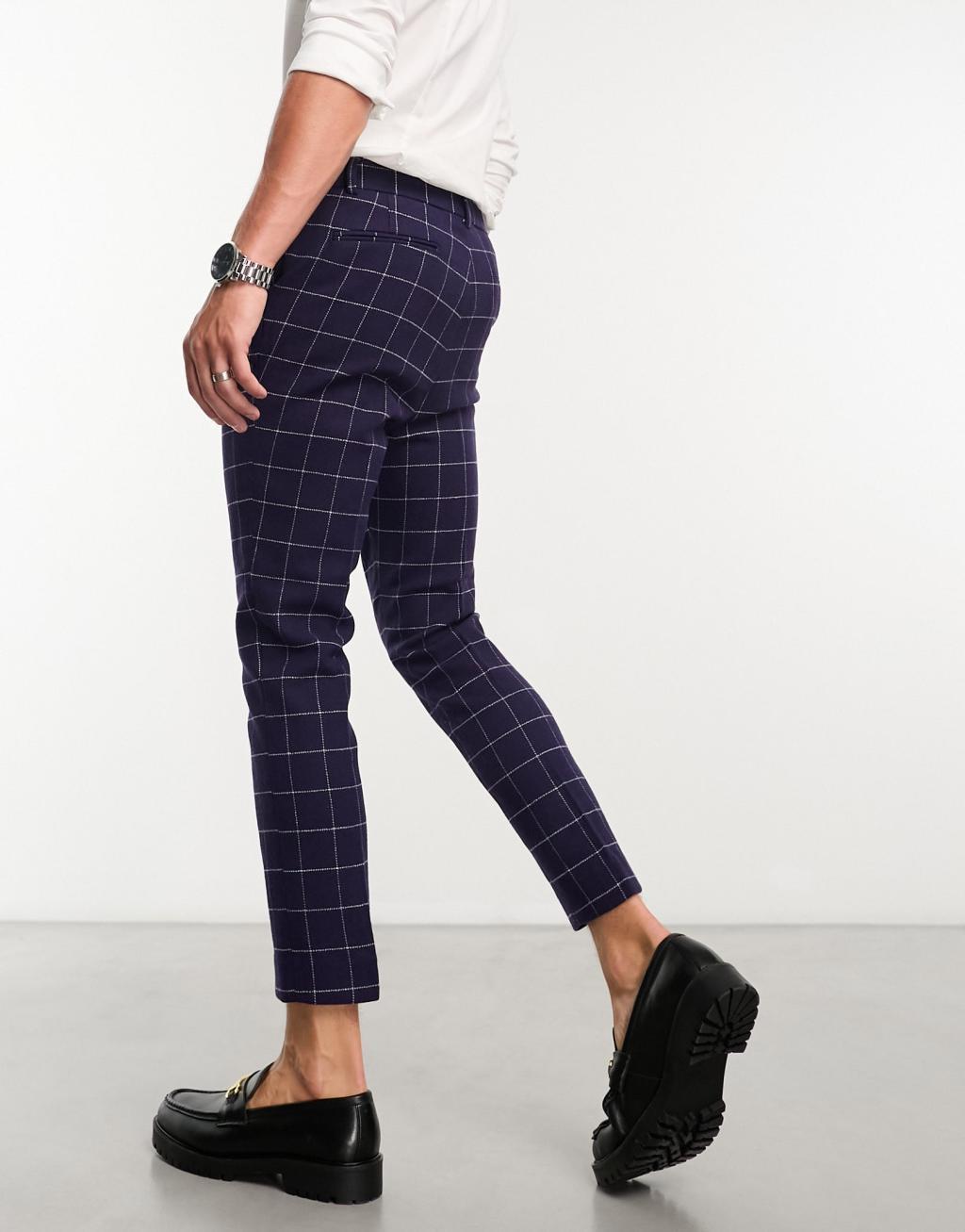 ASOS DESIGN tapered wool mix smart pants Product Image