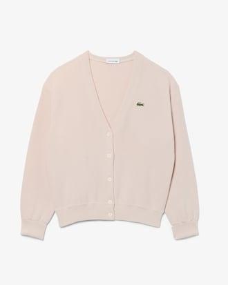 V Neck Cotton Cardigan Product Image