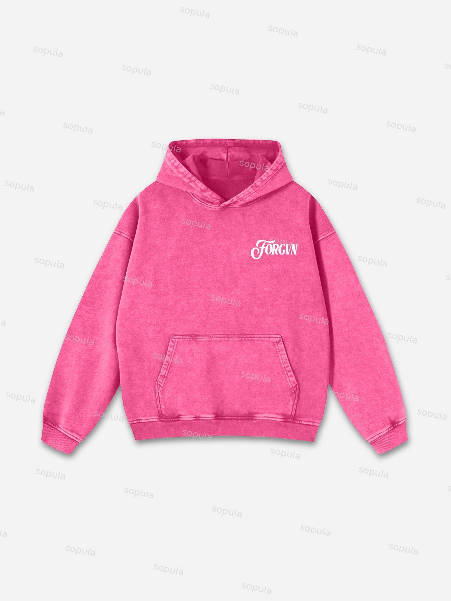 Sopula For God So Loved The World Graphic Washed Hoodie Product Image