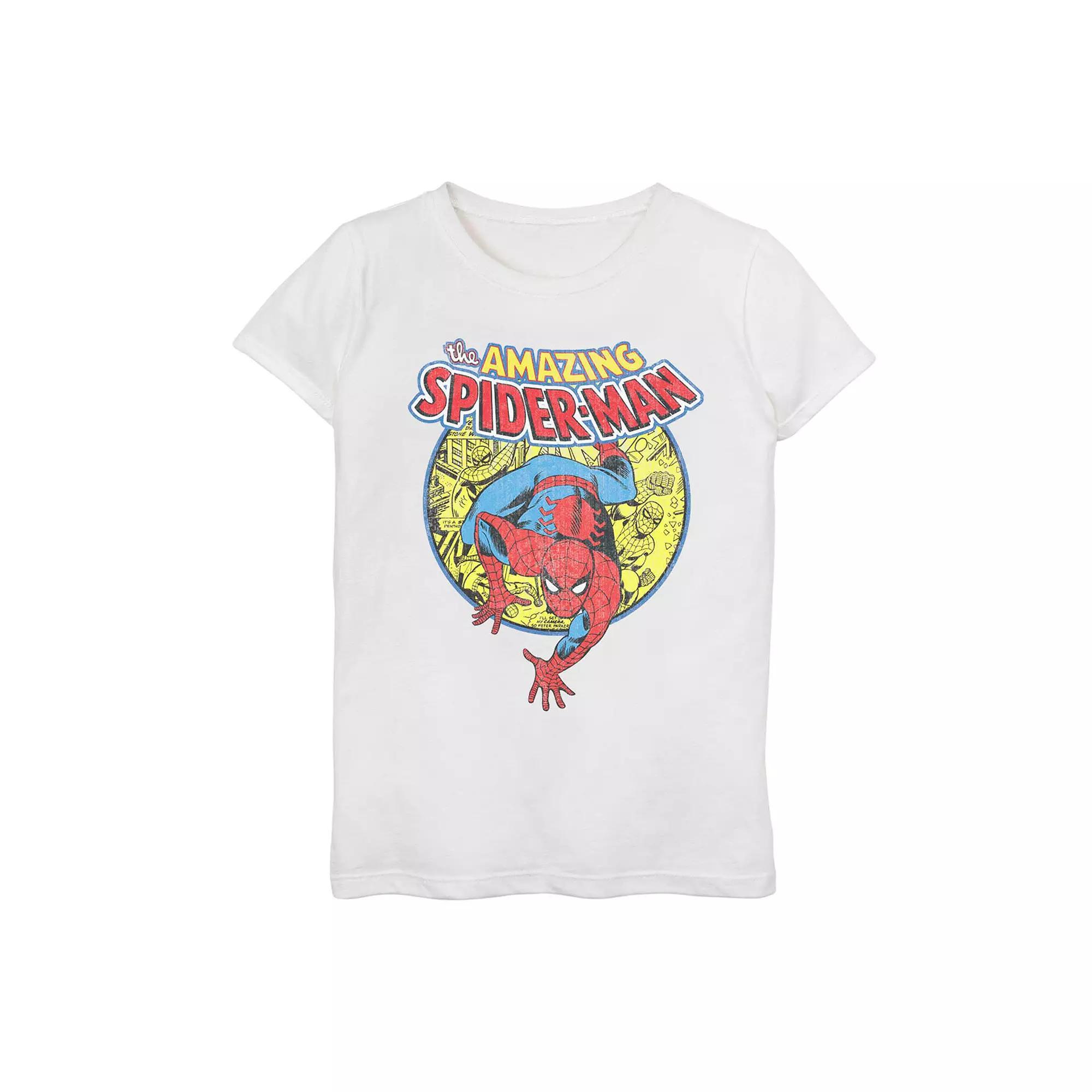 Girls 7-16 Marvel The Amazing Spider-Man Classic Crawl Graphic Tee, Girl's,  Product Image