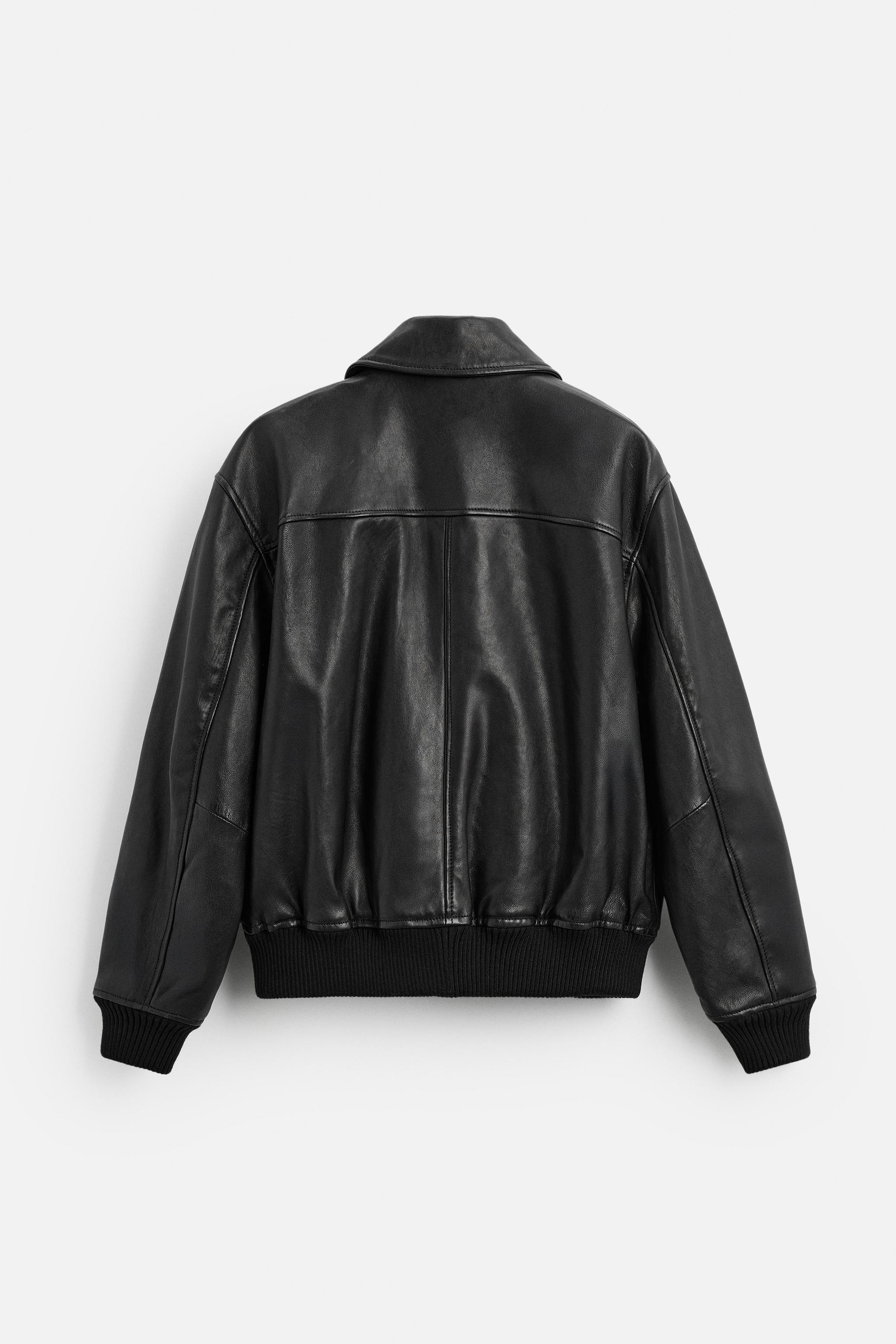 POCKET LEATHER JACKET Product Image