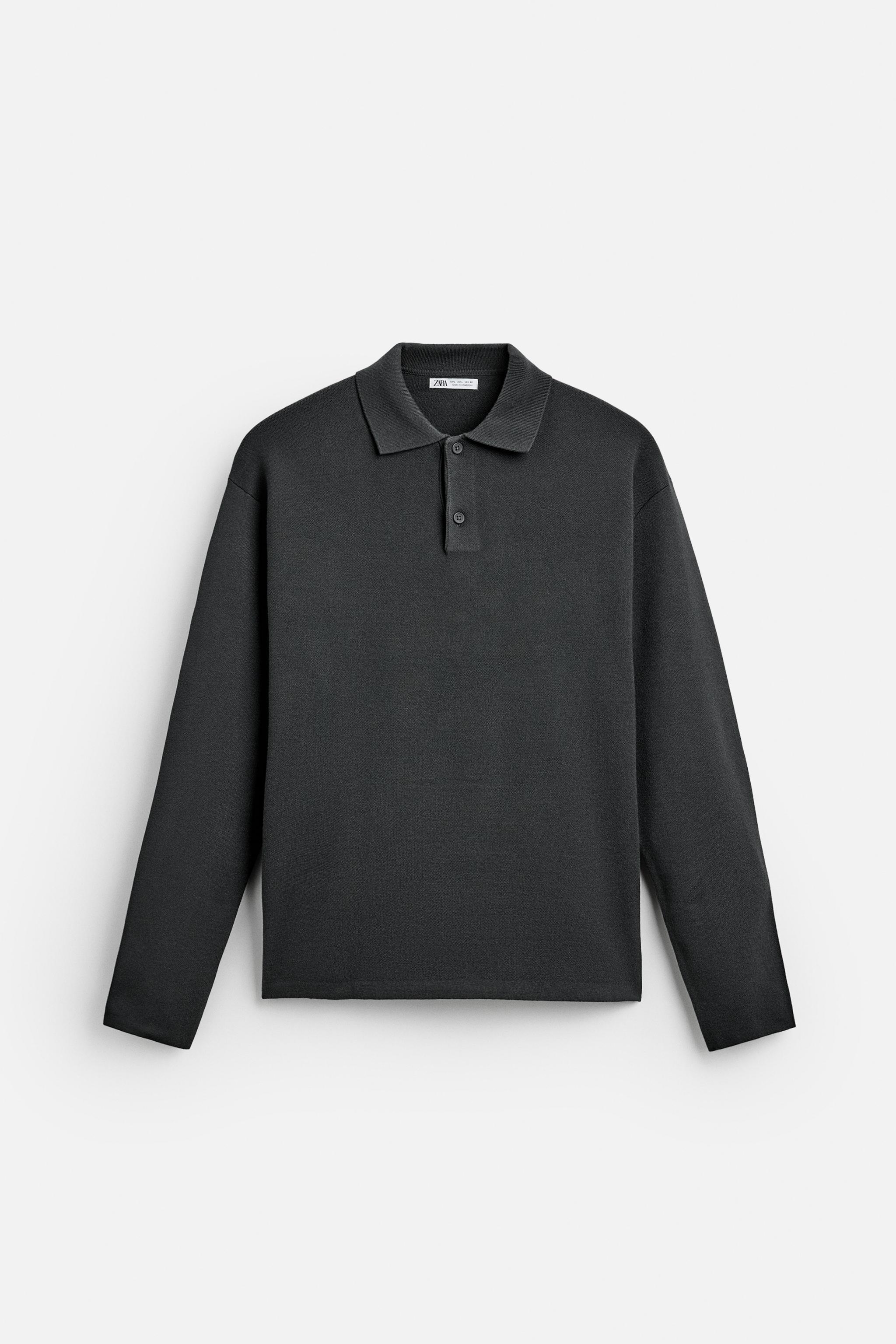 VISCOSE BLEND KNIT POLO SHIRT Product Image