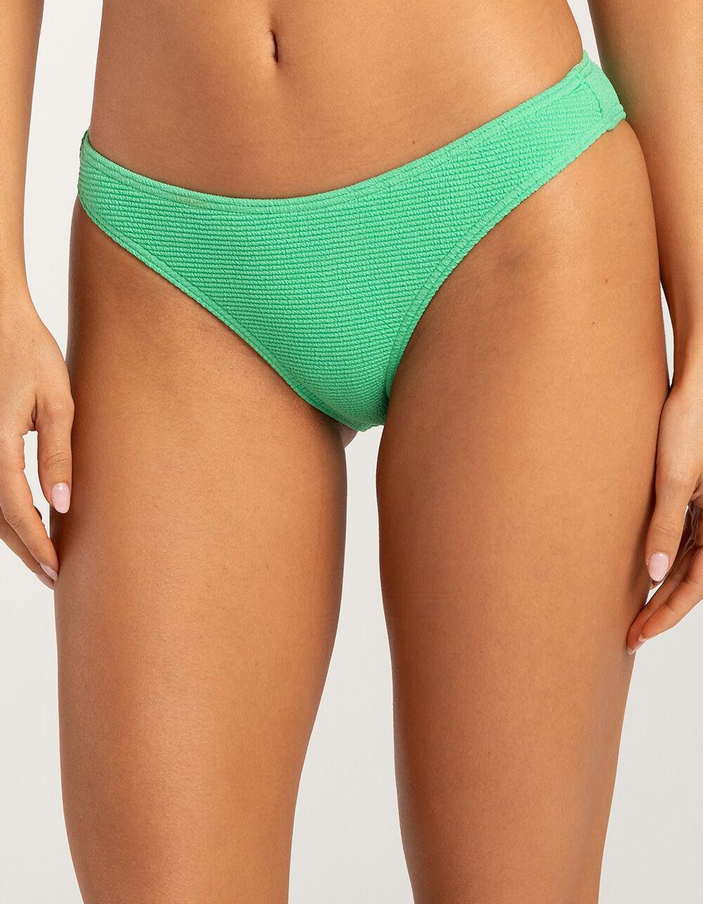 FULL TILT High Leg Cheekier Bikini Bottoms - CLOVER Product Image