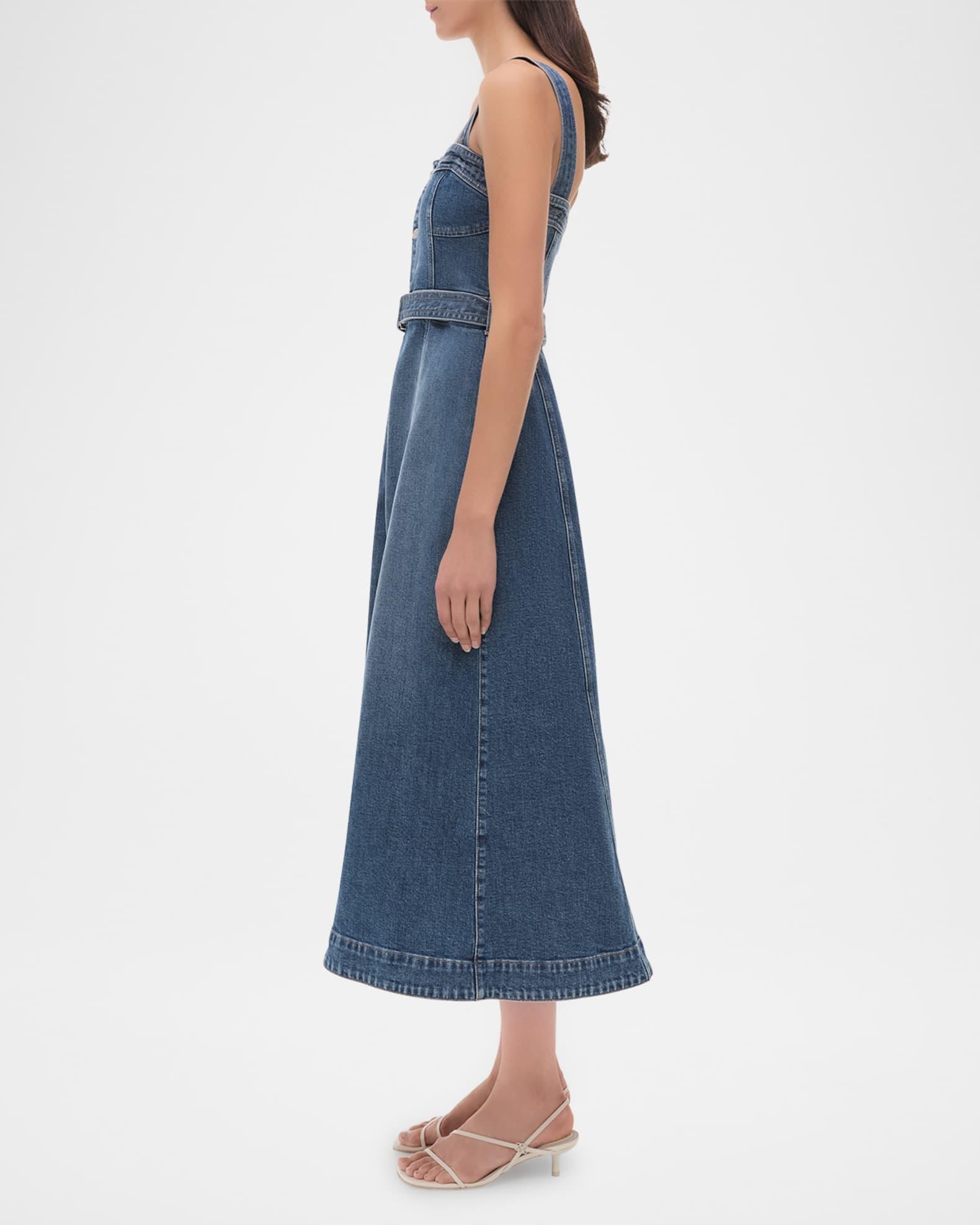Alba Denim Midi Dress Product Image