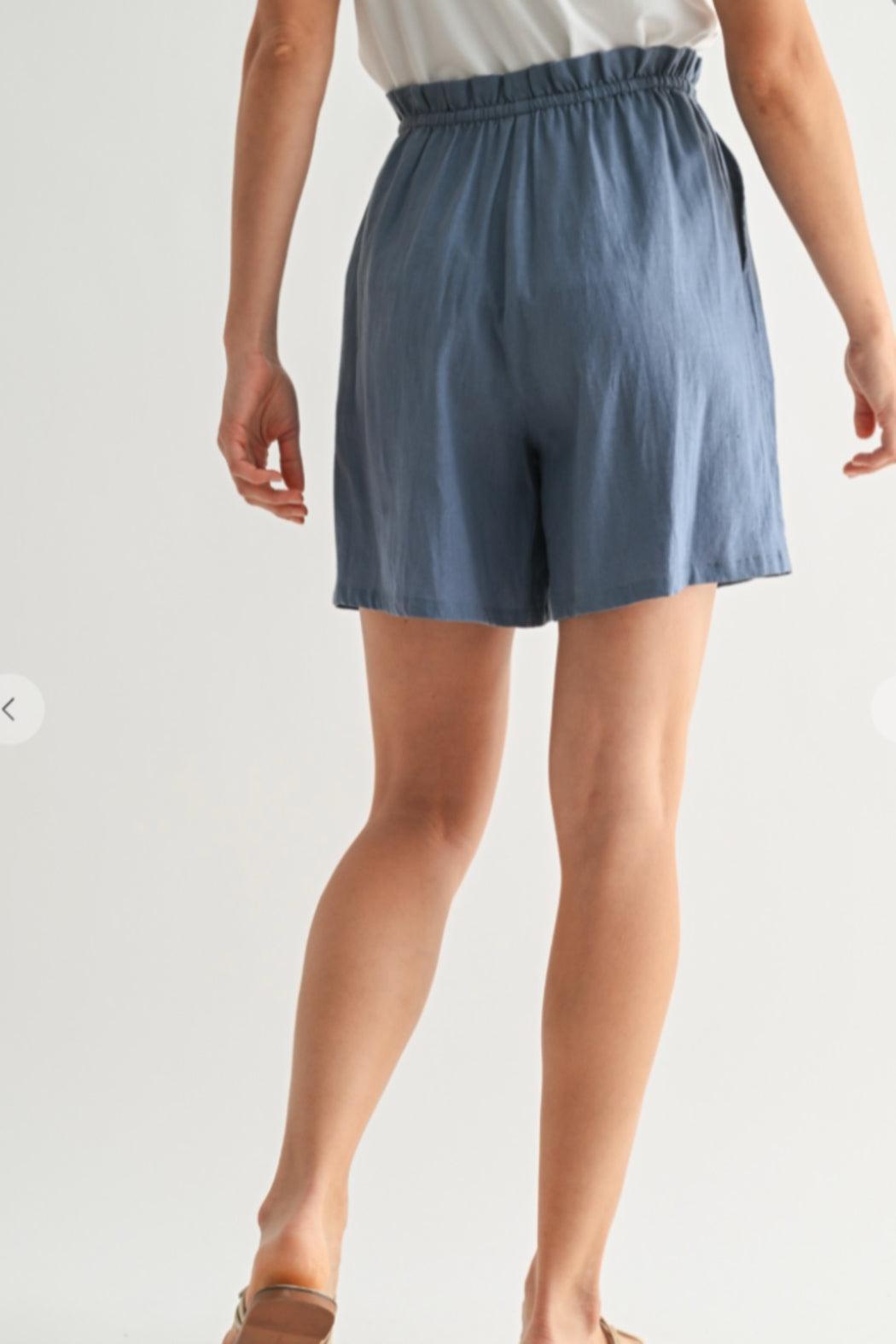Slate Drawstring Shorts Product Image