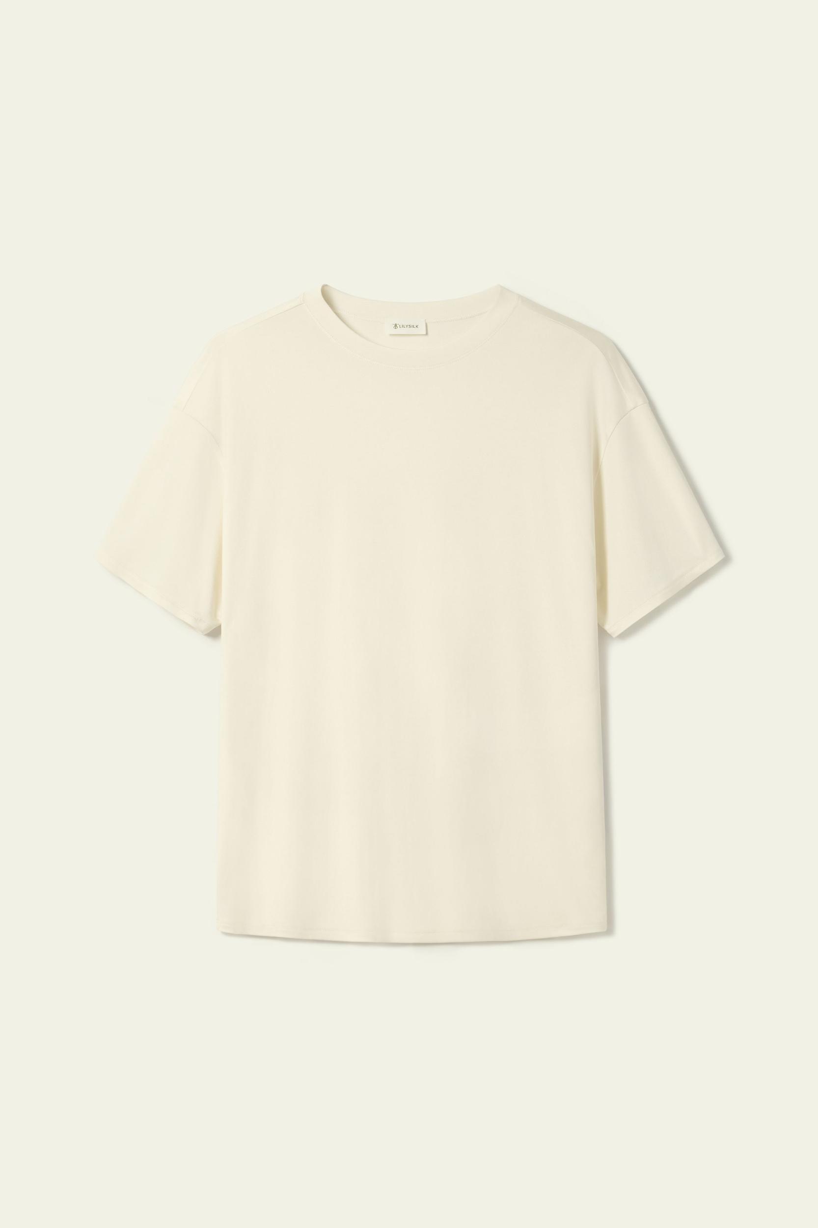 Oversized Silk Jersey Tee Product Image