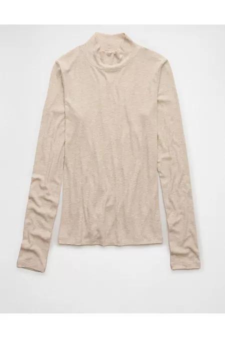 AE Soft Sexy Mock Neck Long-Sleeve T-Shirt Women's Product Image