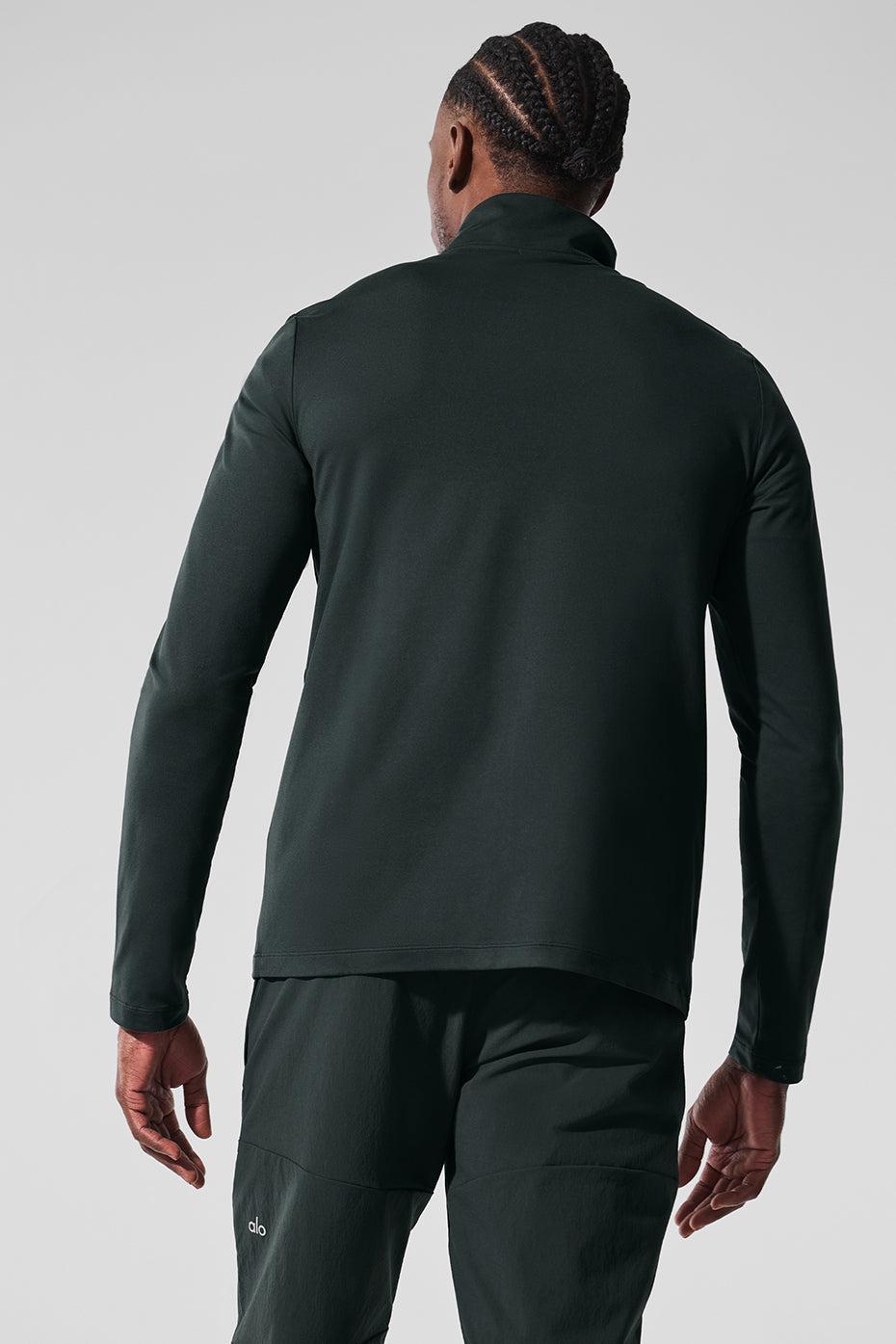 Conquer 1/4 Zip Reform Long Sleeve - Charcoal Green Product Image