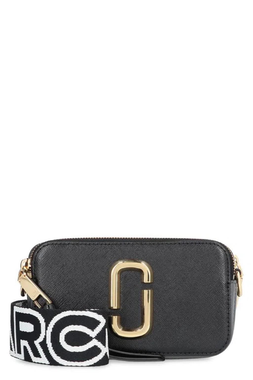 MARC JACOBS Women's The Snapshot Leather Camera Bag In Black Product Image