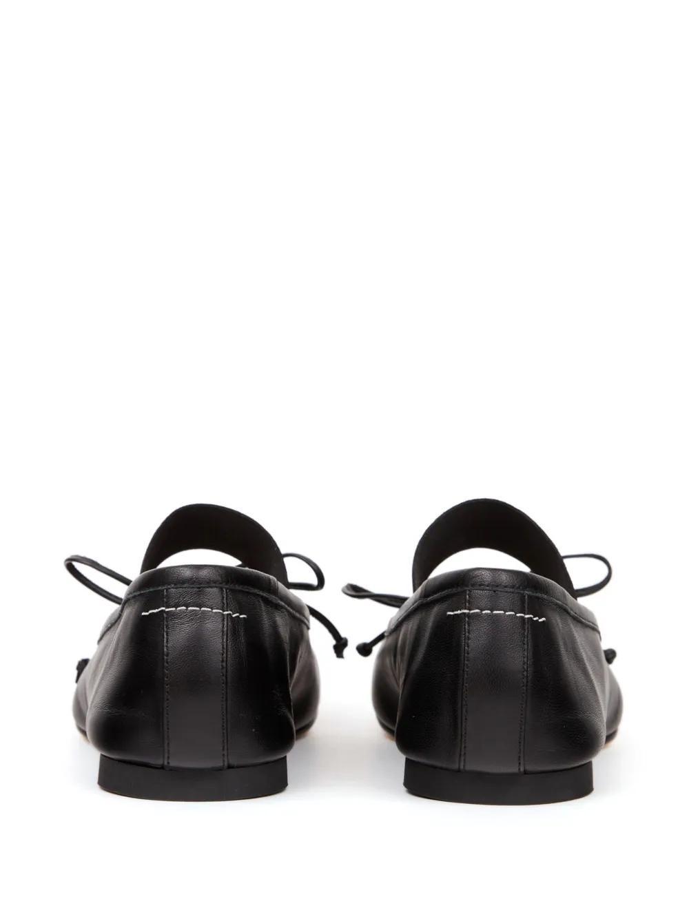 Anatomic Numbers-motif leather ballerinas  Product Image