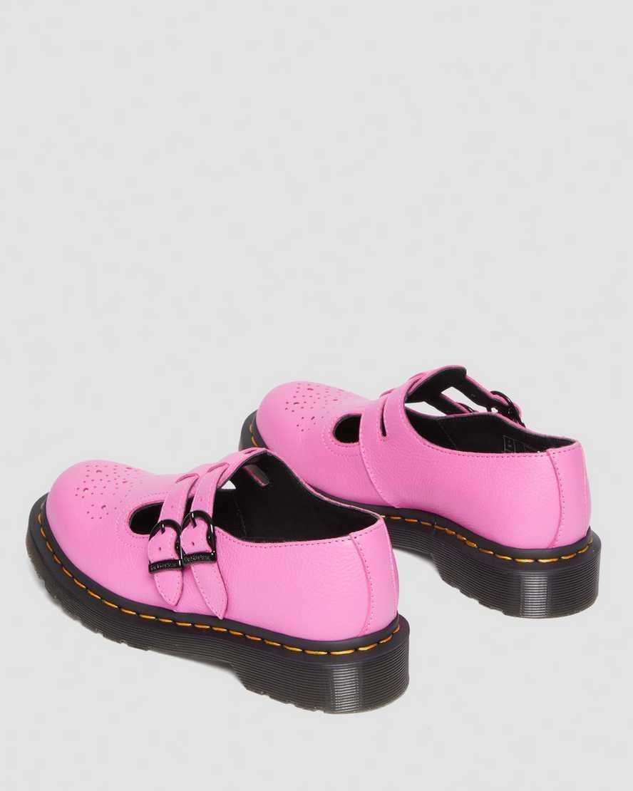 DR. MARTENS' 8065 Virginia Leather Mary Jane Shoes In Pink Product Image