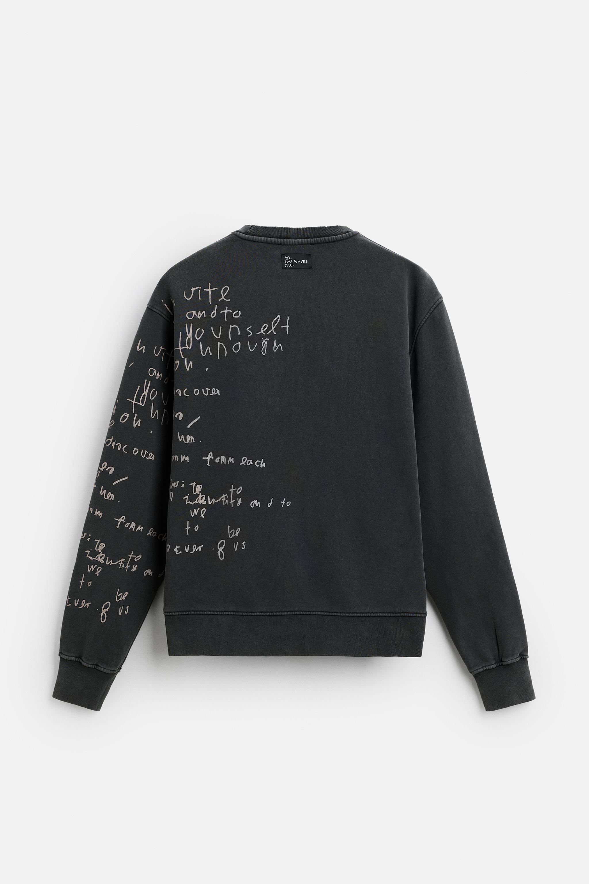 TEXT PRINT SWEATSHIRT Product Image