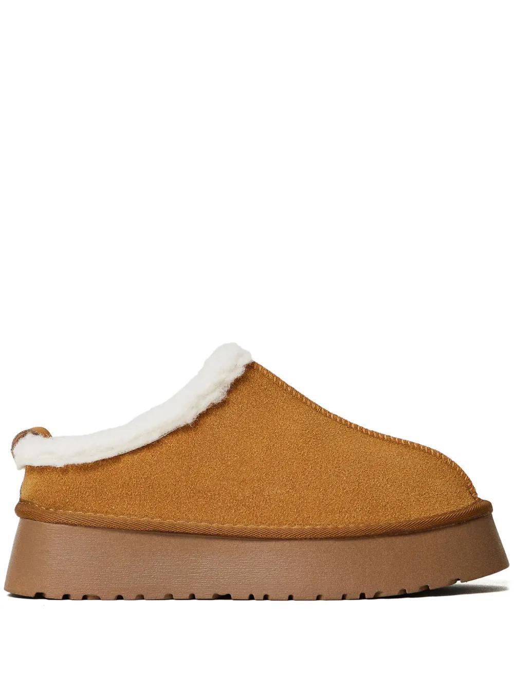 faux-shearling slippers Product Image