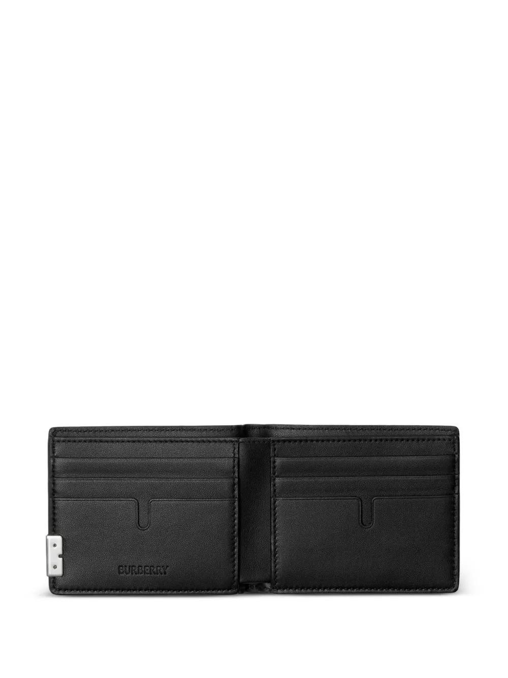 BURBERRY B Cut Slim Bifold Wallet In Black Product Image