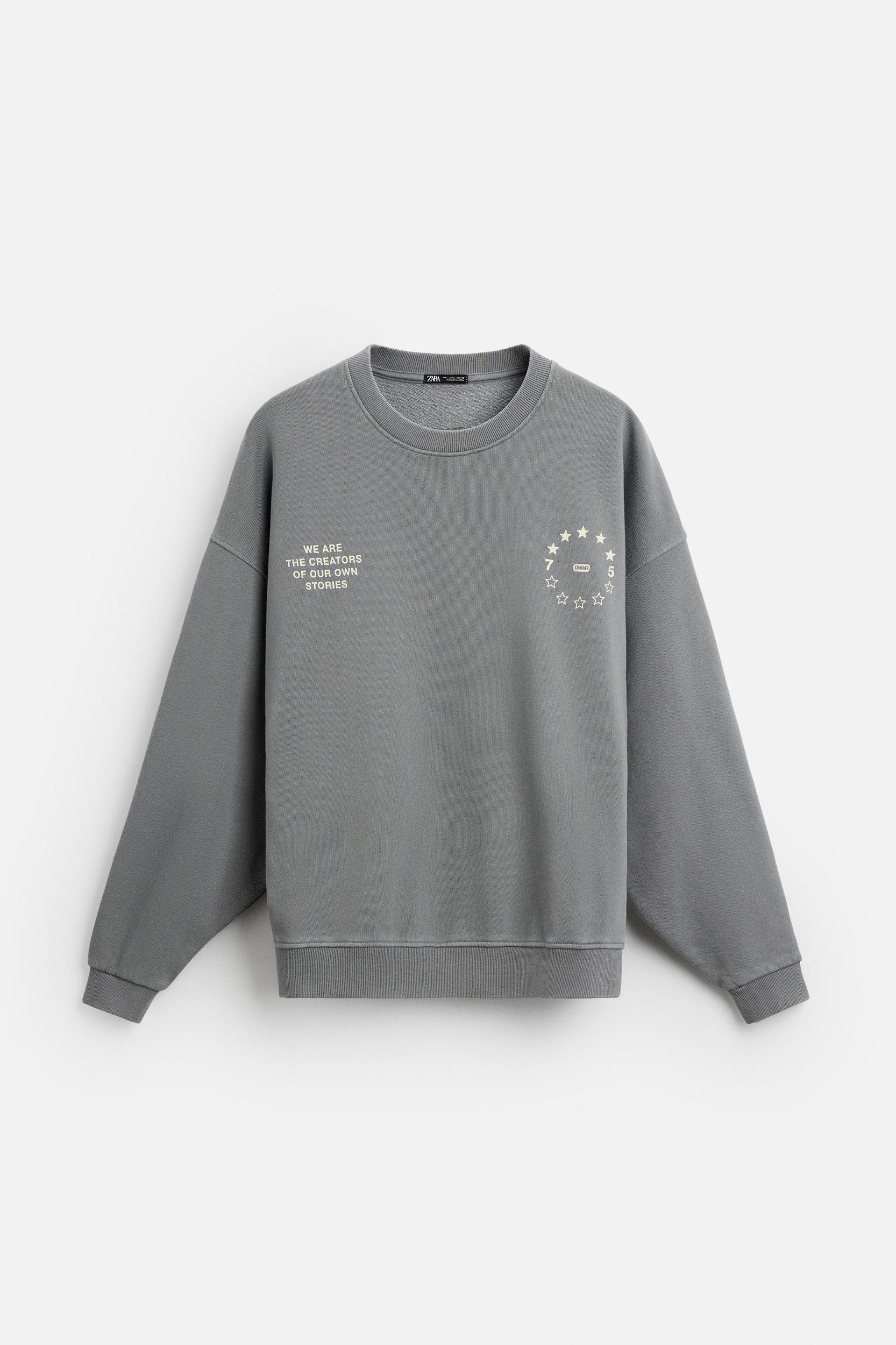 TEXT WASHED SWEATSHIRT Product Image