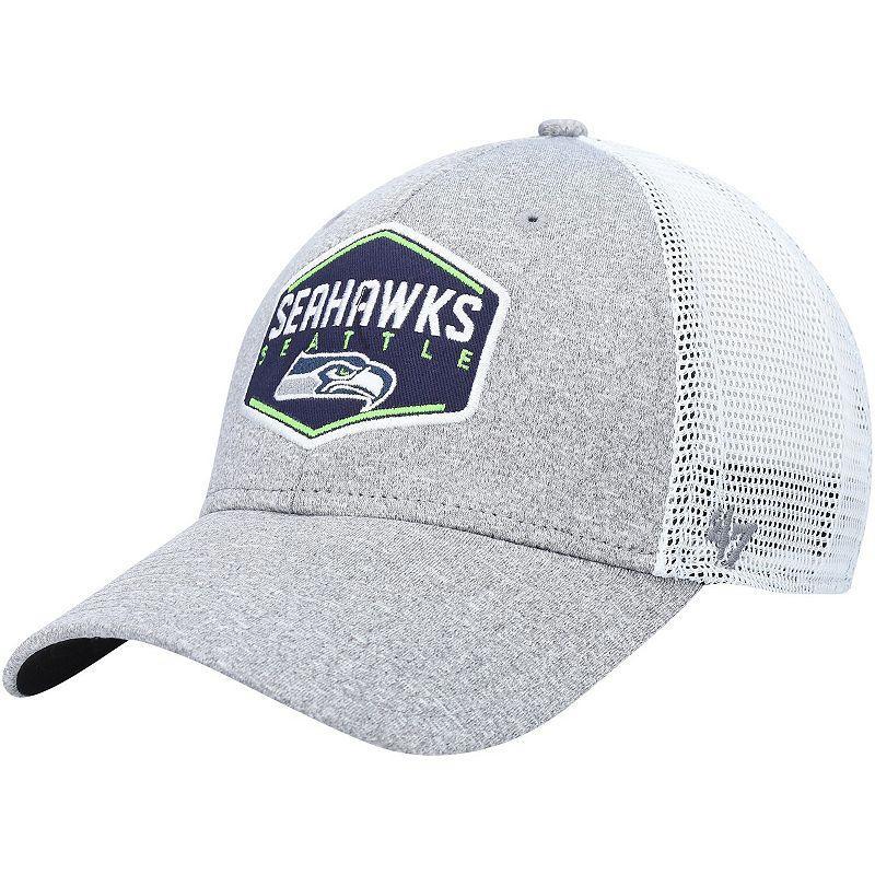 Mens 47 Gray/White Seattle Seahawks Hitch Contender Flex Hat Product Image