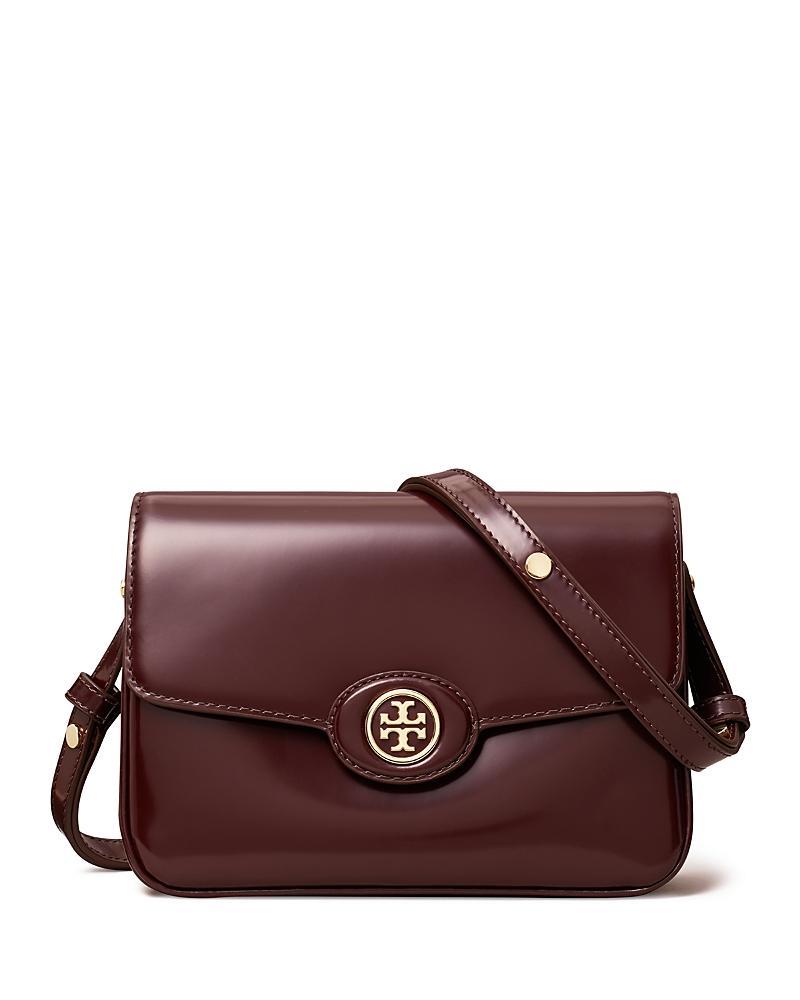 Tory Burch Robinson Spazzolato Convertible Shoulder Bag Dark Sienna One Size Product Image