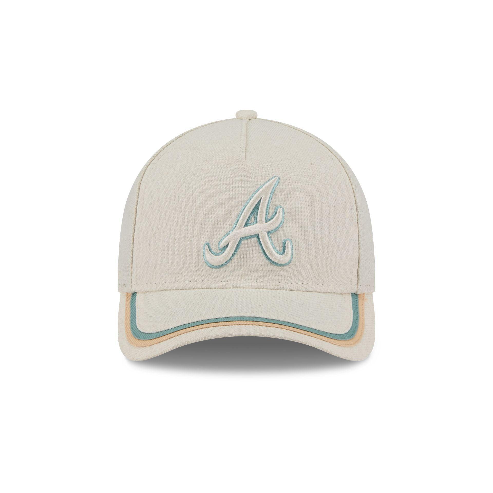 Atlanta Braves Neutral Hemp 9FORTY M-Crown A-Frame Adjustable Hat Male Product Image