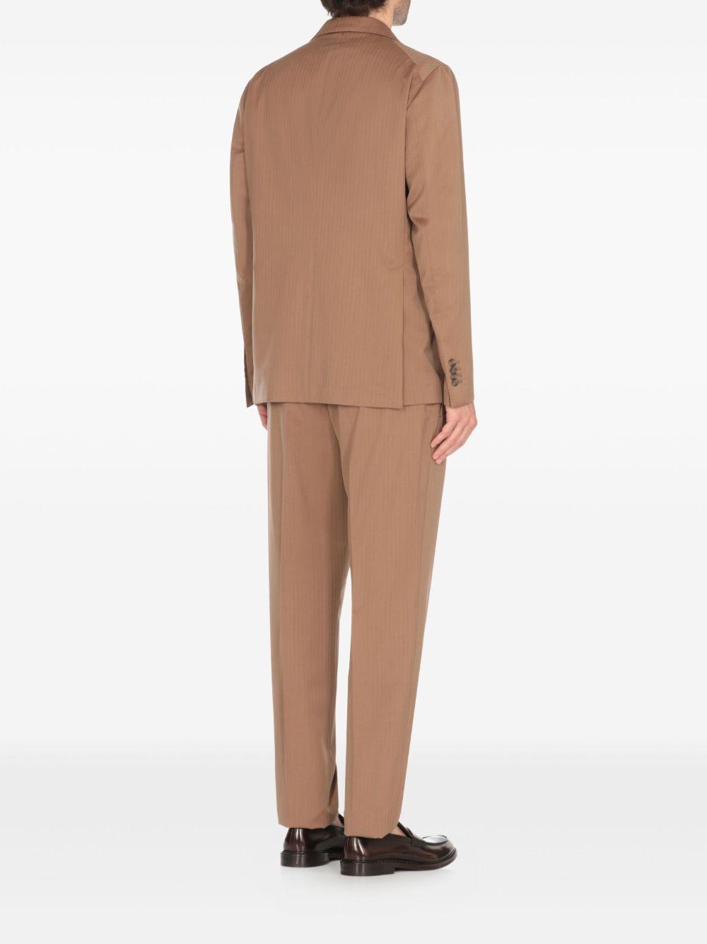 herringbone patch-pockets suit Product Image