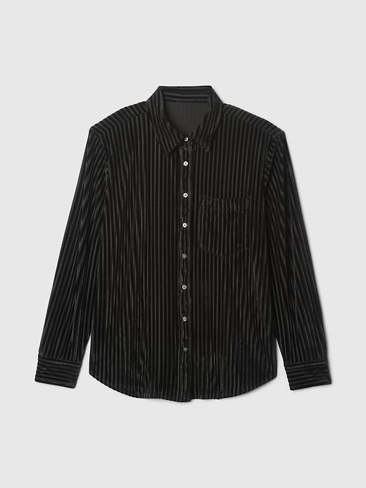 Velvet Relaxed Shirt Product Image