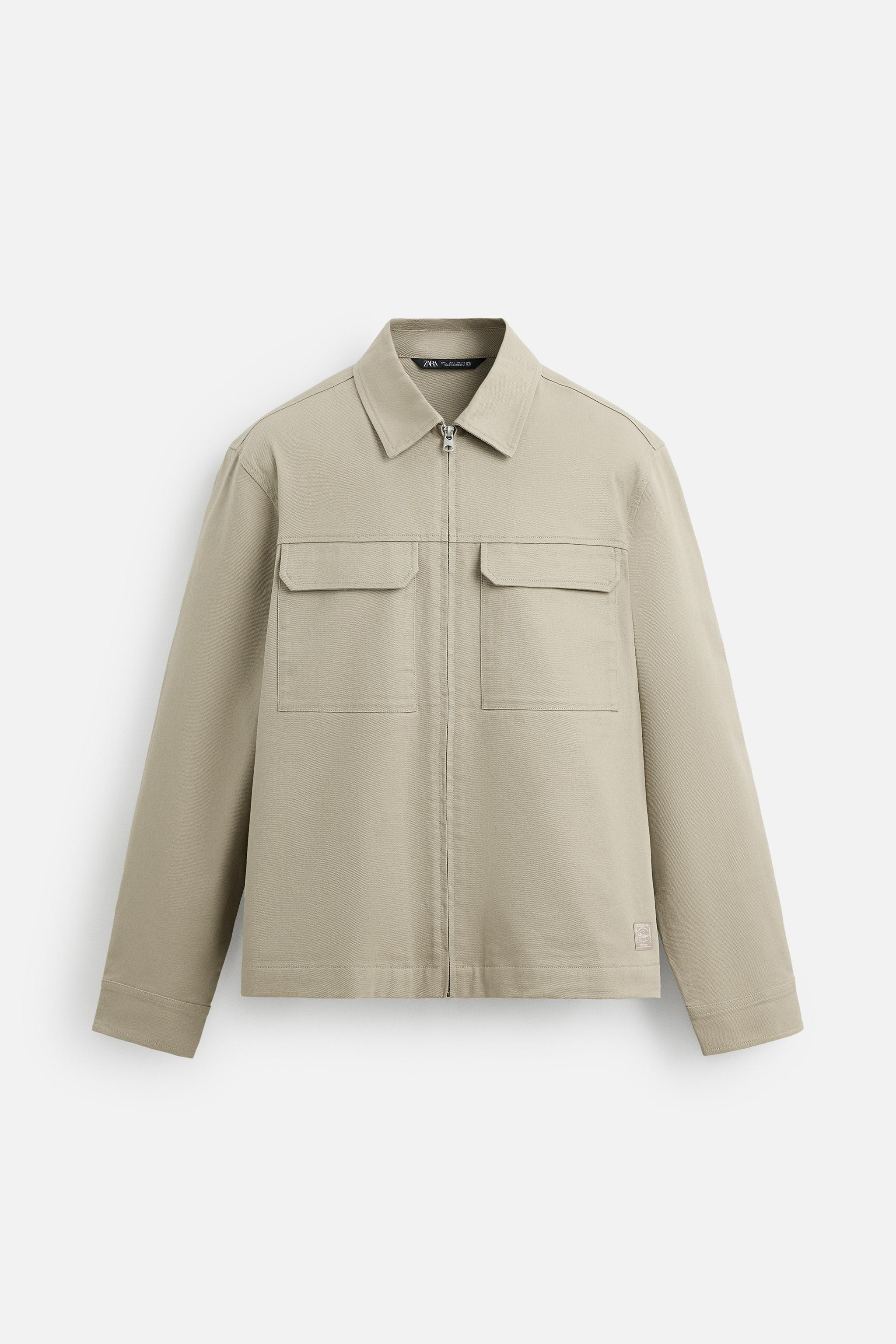 RELAXED FIT ZIPPER OVERSHIRT Product Image