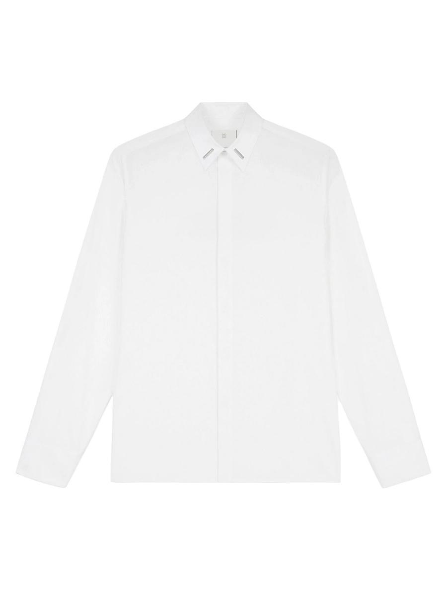 Mens Shirt in Poplin with Collar Details Product Image