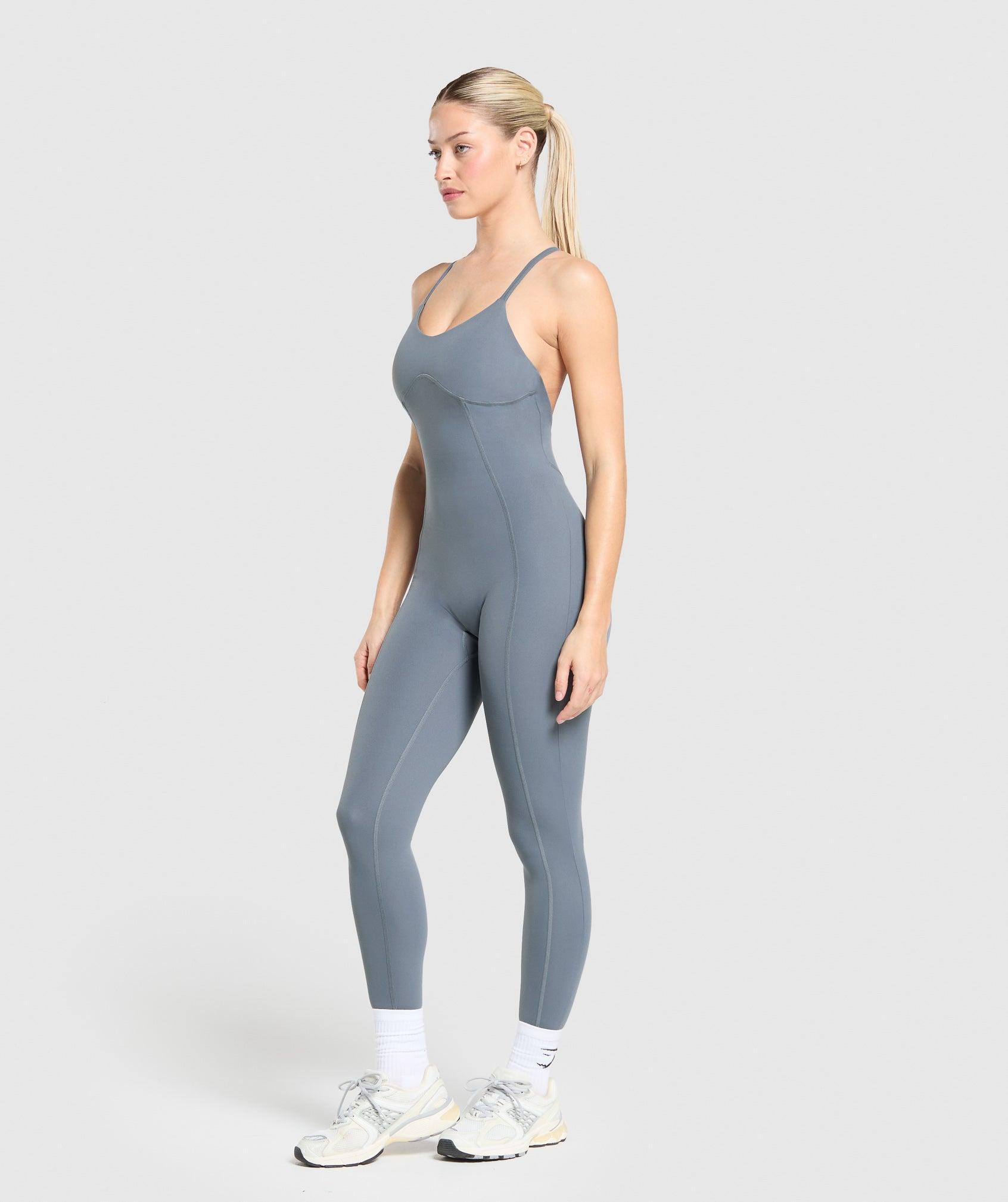 Gymshark Strappy All In One - Iron Blue Female Product Image