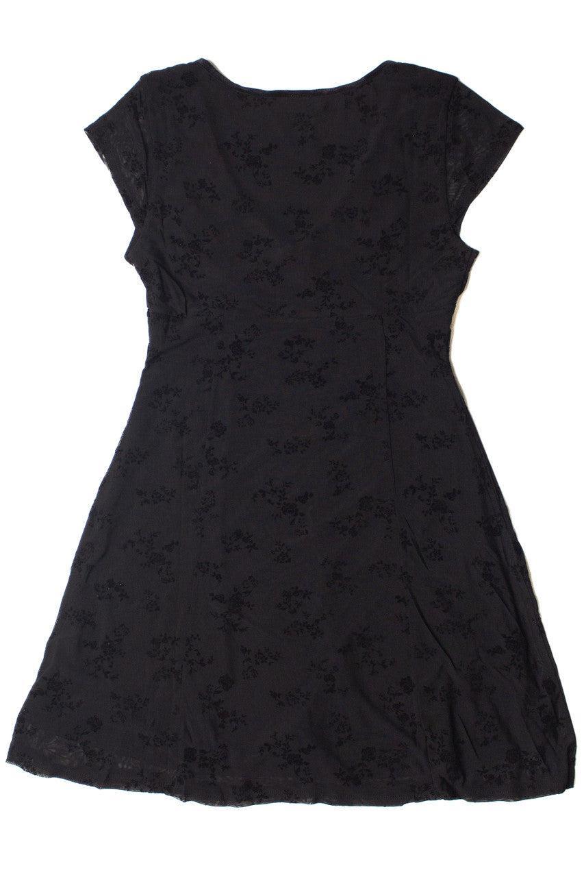 Mesh Fit & Flare Floral Mini Dress Product Image