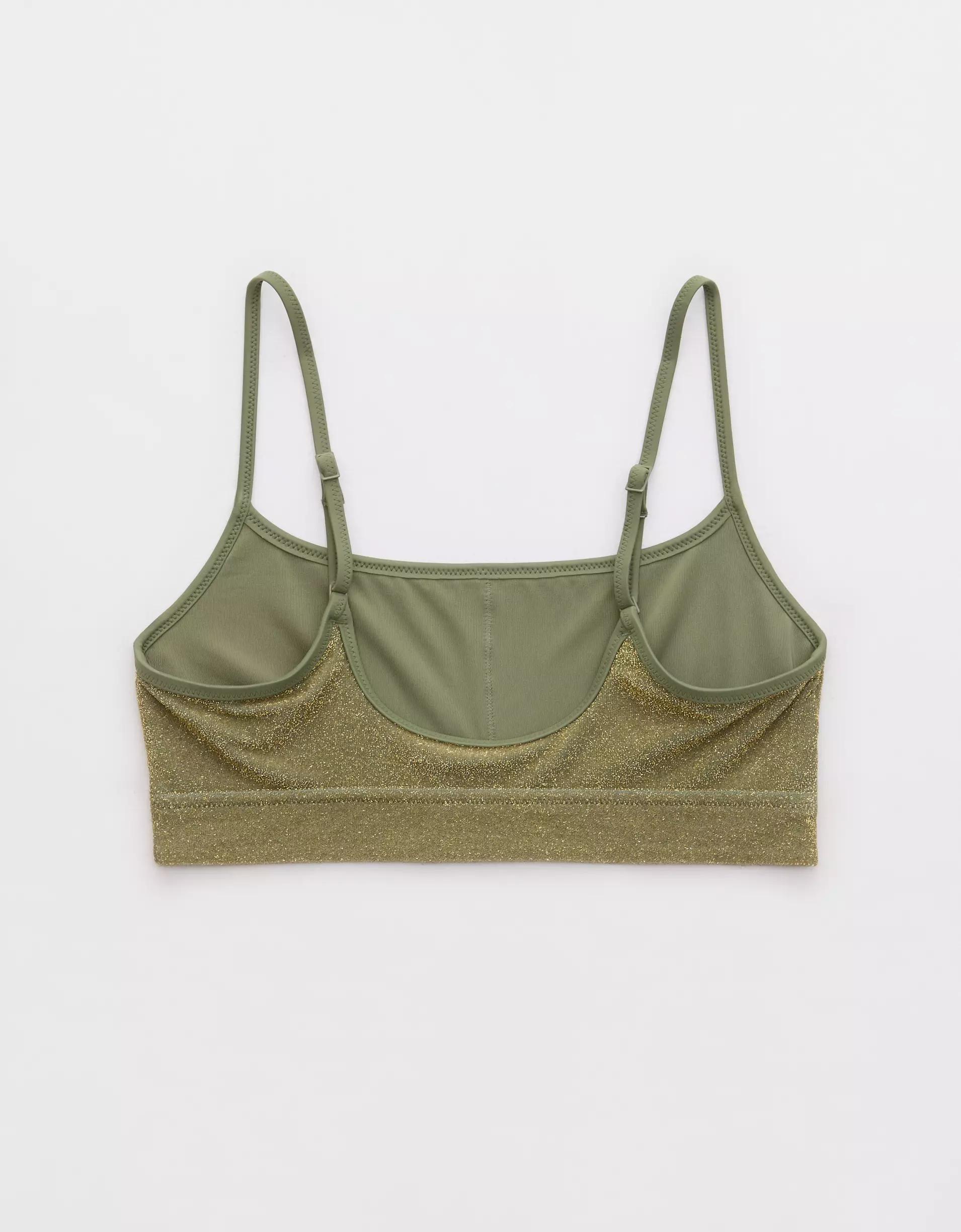 Aerie Sparkle Straight Scoop Bikini Top Product Image