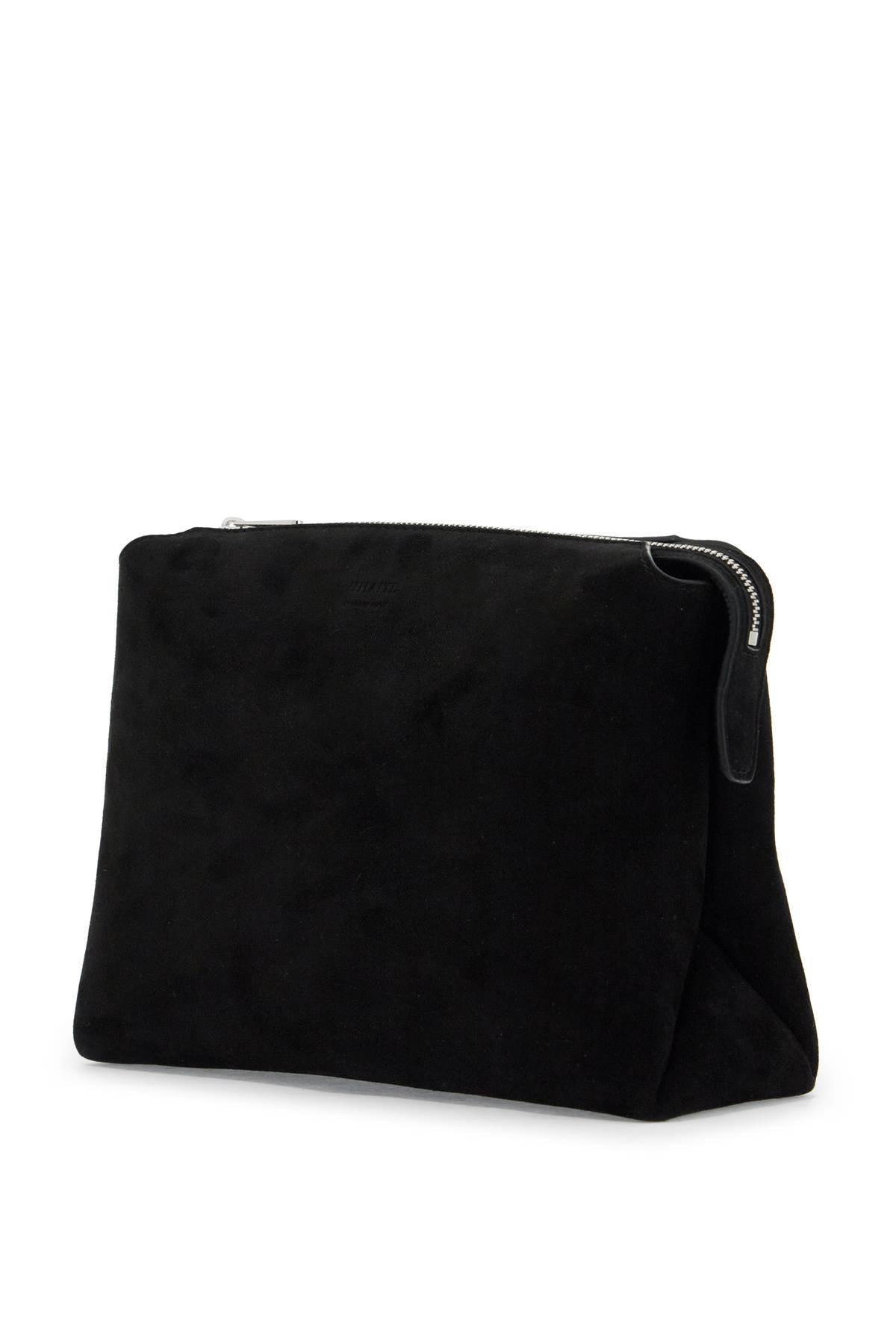 Medium Lina Suede Crossbody Bag In Black Product Image